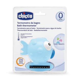 Chicco bath thermometer Globe Fish light blue 0m +