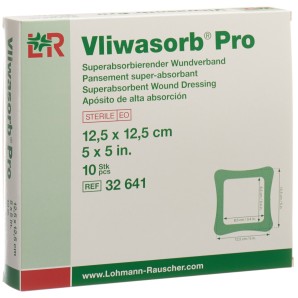 Vliwasorb Pro Wundverband 12.5x12.5cm (10 Stk)