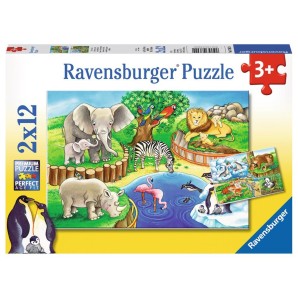 Ravensburger Puzzle Tiere im Zoo 2 x 12 Teile (1 Stk)