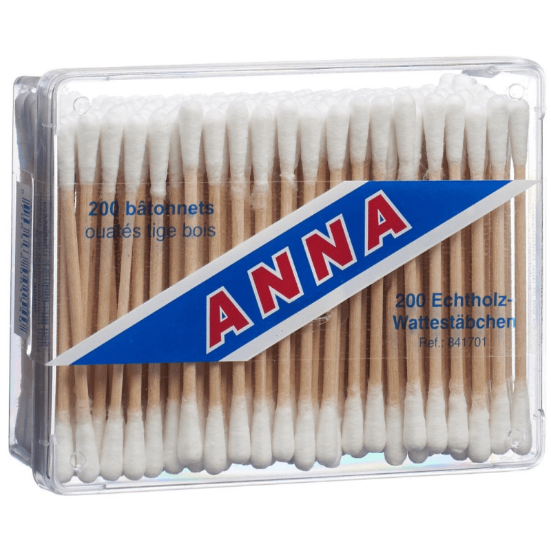 Anna cotton swab wood (200pcs)