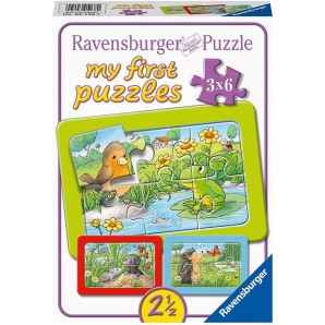 Ravensburger Puzzle Kleine Gartentiere 3x6 Teile (1 Stk)