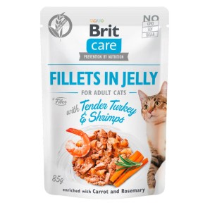 Brit Care Fel Adult in Jelly Truthahn + Shrimps (24x85g)