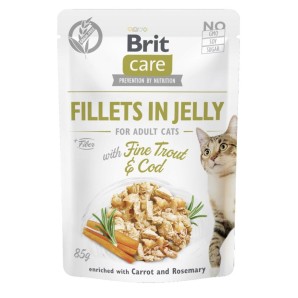 Brit Care Fel Adult in Jelly Fine Forelle + Kabeljau (24x85g)