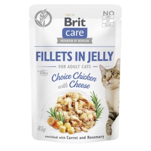 Brit Care Fel Adult in Jelly Choice Huhn mit Käse (24x85g)
