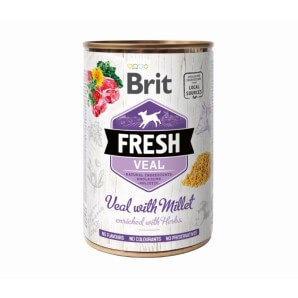 Brit Fresh Can Adult Kalbfleisch mit Hirse (6x400g)