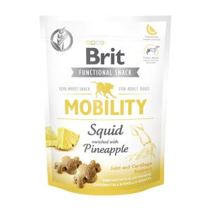 Brit Functional Snack Dog Mobilty Squid (10x150g)