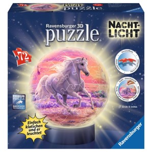 Ravensburger 3D Puzzle Nachtlicht Pferde am Strand (1 Stk)