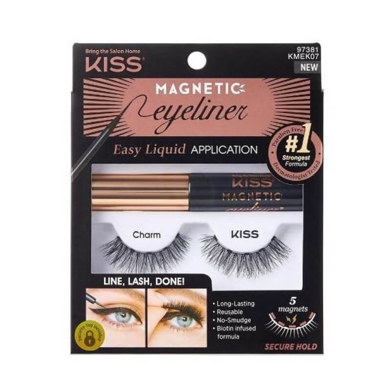 Kiss Magnetic Eyeliner & Lash Kit Charm (1 Stk)