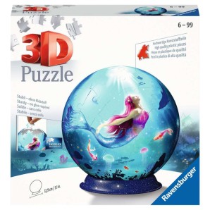 Ravensburger 3D Puzzle Bezaubernde Meerjungfrauen Puzzle-Ball (1 Stk)