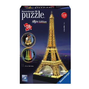 Ravensburger 3D Puzzle Eiffelturm bei Nacht (1 Stk)