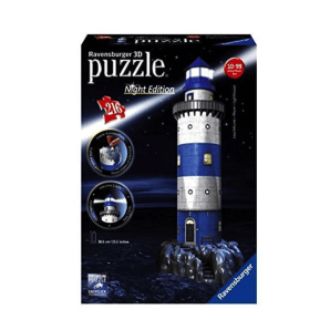 Ravensburger 3D Puzzle Leuchtturm bei Nacht (1 Stk)