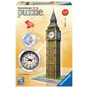 Ravensburger 3D Puzzle-Bauwerke Big Ben mit Uhr (1 Stk)