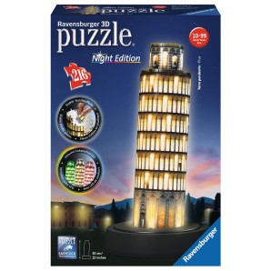 Ravensburger 3D Puzzle-Bauwerke Pisa bei Nacht (1 Stk)