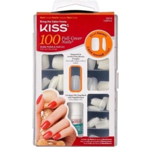 Kiss Plain nails full cover and tips Short Square (1 Stk)