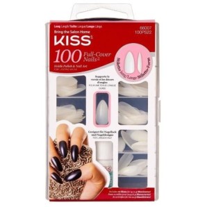 Kiss Plain nails full cover and tips Stiletto (1 Stk)