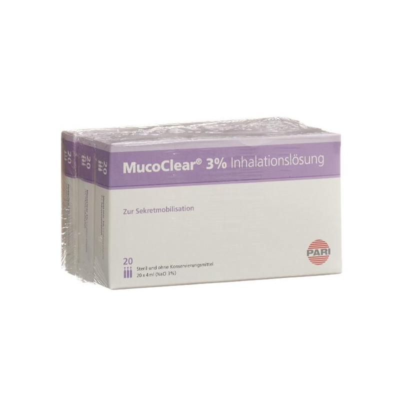 PARI MucoClear 3 % NaCl Inhalationslös 60 Amp 4 ml