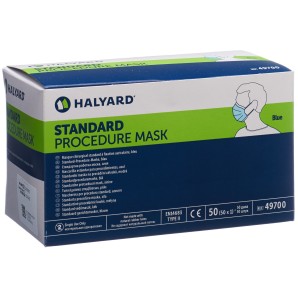 HALYARD Procedure Mask protect blau Typ IIR 50 Stk