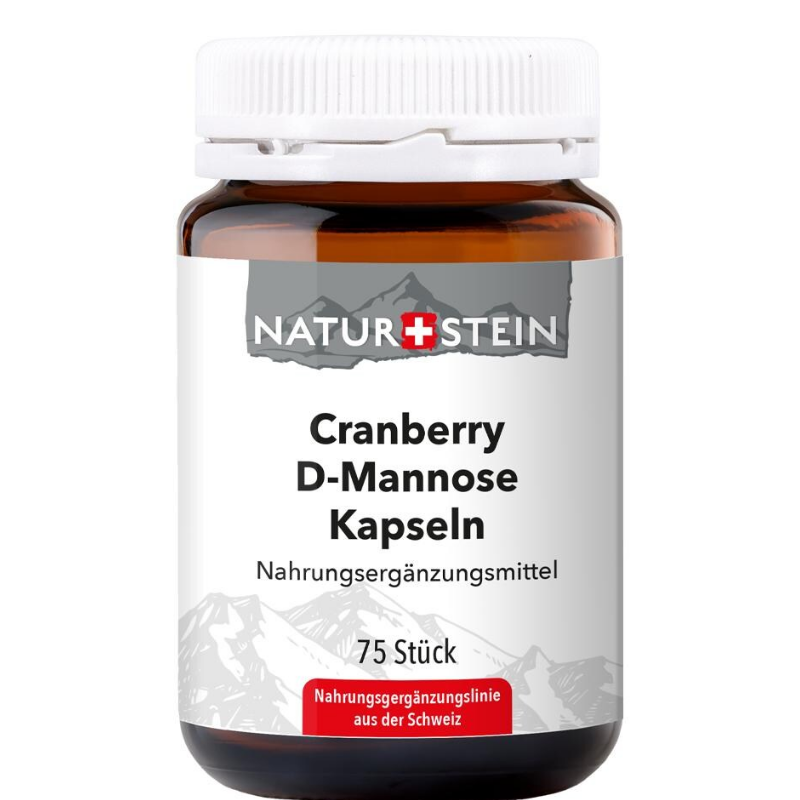 NATURSTEIN Cranberry D-Mannose Kapseln Glas (75 Stk)