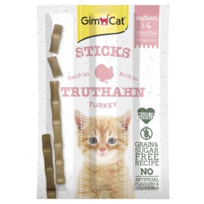 Gim Cat Sticks Kitten mit Truthahn (3 Stk)