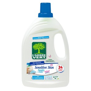 L'ARBRE VERT Öko-Flüssigwaschmittel, für empfindliche Haut (1,53 Liter)