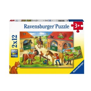 Ravensburger Puzzle Ferien auf dem Reiterhof 2x12 Teile (1 Stk)
