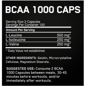 Optimum BCAA 1000 (200 pièces)