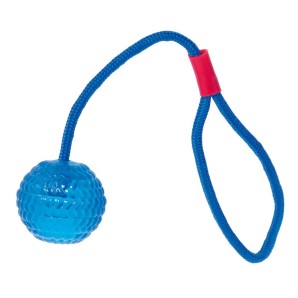 Swisspet Ball mit Wurfseil, hellblau (1 Stk)