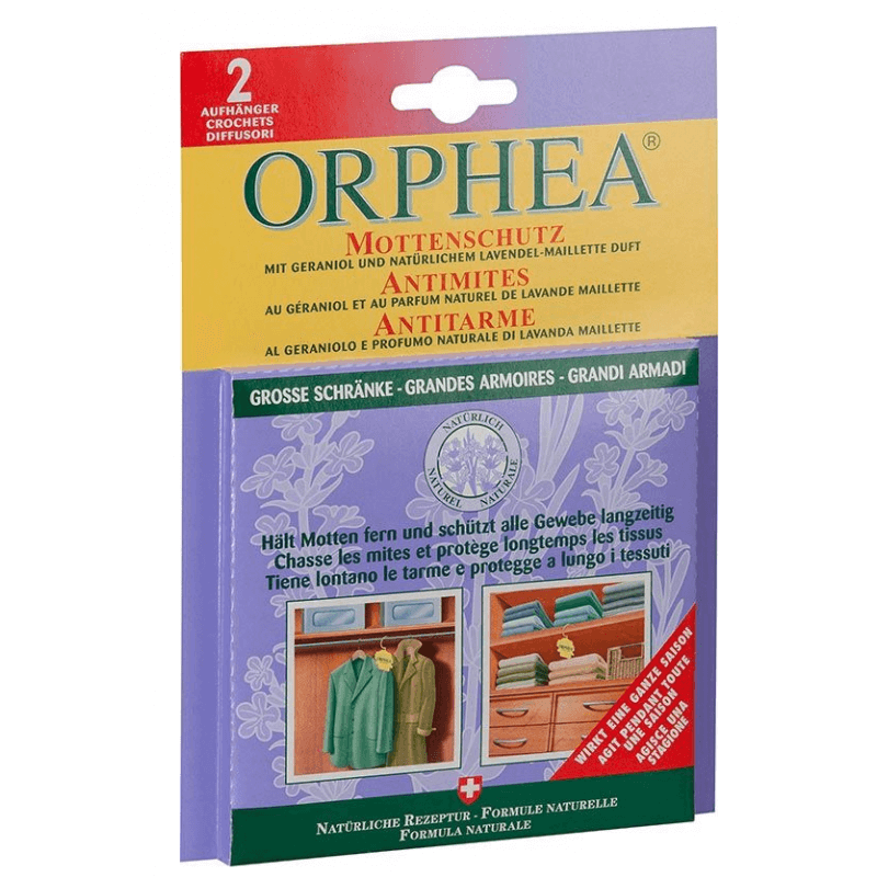 Orphea moth protection hanger with lavender scent