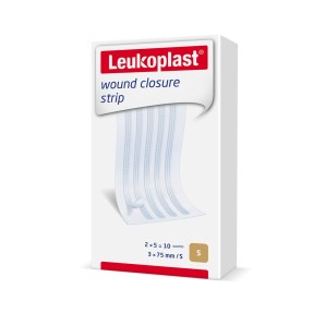 Leukoplast wound closure strip 3x75mm weiss (2x5 Stk)