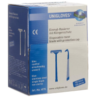 Unigloves Einmal-Rasierer mit Klingenschutz einschneidig unsteril (100 Stk)