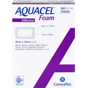ConvaTec AQUACEL Foam adhäsiv 8x13cm (10 Stk)