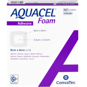 ConvaTec AQUACEL Foam adhäsiv 8x8cm (10 Stk)