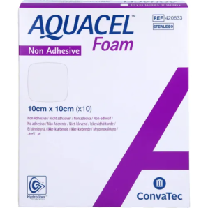 ConvaTec AQUACEL Foam nicht adhäsiv 10x10cm (10 Stk)