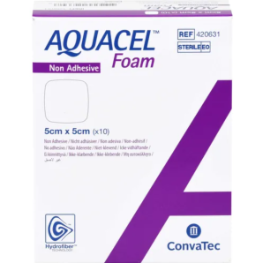 ConvaTec AQUACEL Foam nicht adhäsiv 5x5cm (10 Stk)