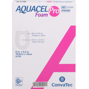 ConvaTec AQUACEL Foam Pro 19.8x14cm Ferse (10 Stk)