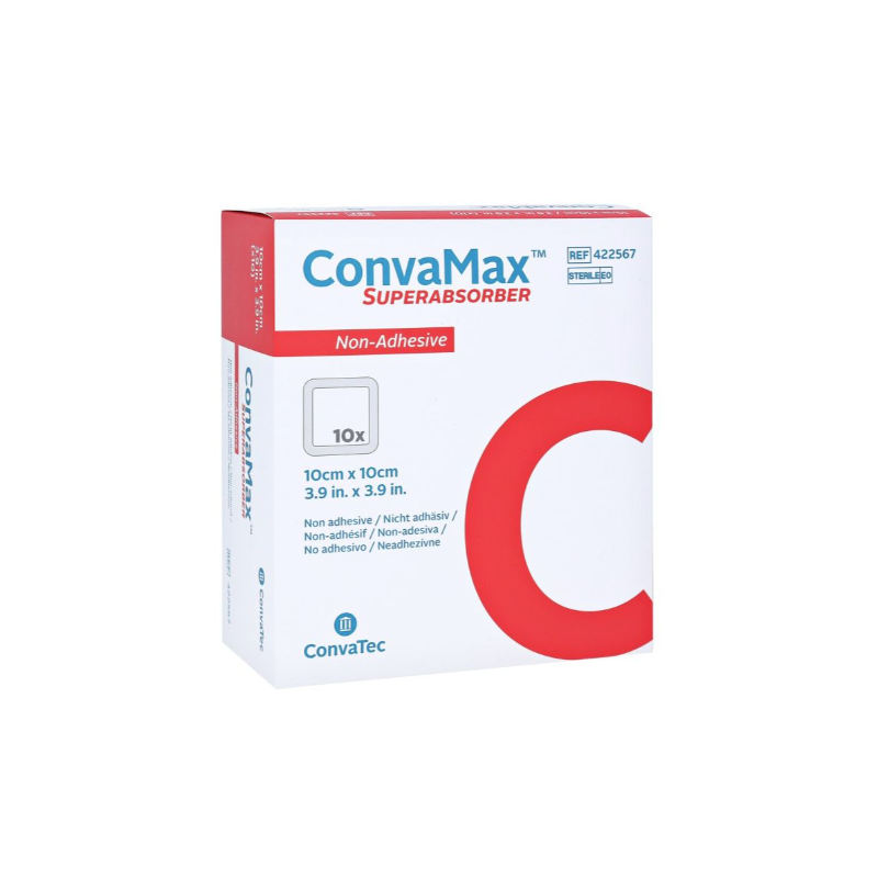 ConvaMax Superabsorber, 12.5x12.5cm, nicht adhäsiv (10 Stk)