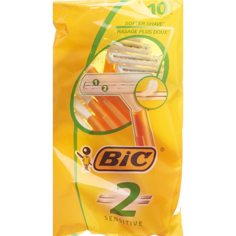 BiC 2 Sensitive 2-Klingenrasierer (10 Stk)