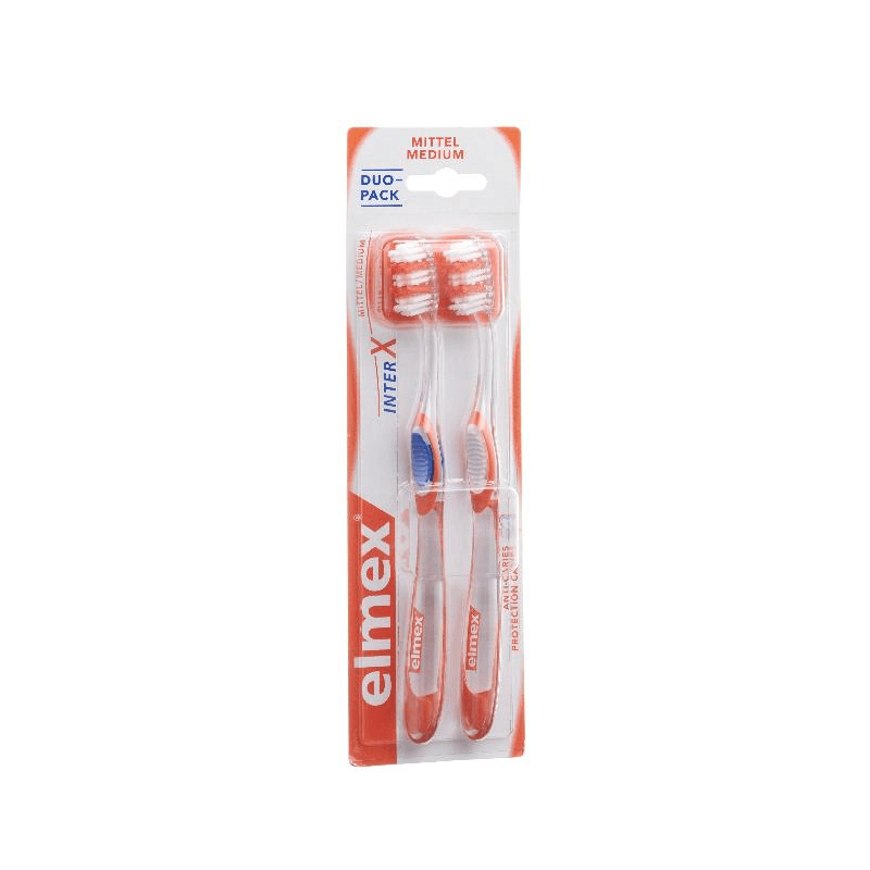 Elmex Caries Protection InterX Medium Toothbrush Duo (2 pieces)