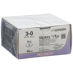 VICRYL Plus 45cm ungefärbt 3-0 FS-2 (36 Stk)