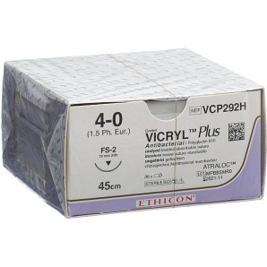 VICRYL Plus 45cm ungefärbt 4-0 FS-2 (36 Stk)