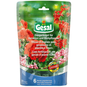 Gesal engrais cône géranium et plantes à fleurs (30 pcs)