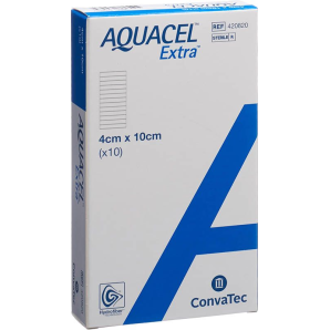 ConvaTec AQUACEL Extra Hydrofiber Verband 4x10cm (10 Stk)