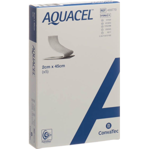 ConvaTec AQUACEL Hydrofiber Tamponaden 2x45cm (5 Stk)