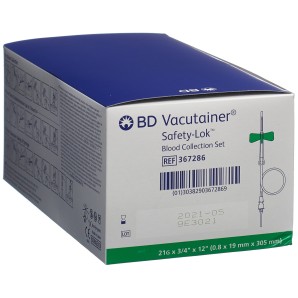 BD Vacutainer Blutentnahme Set 21Gx3/4 grün lang (50 Stk)