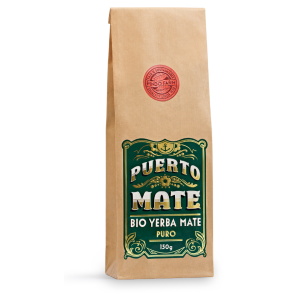 PUERTO MATE Bio feuilles de thé Yerba Mate sachet de recharge (150g)