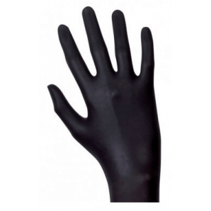 Unigloves - Latex Gloves, Black Size L (100 Pcs.)