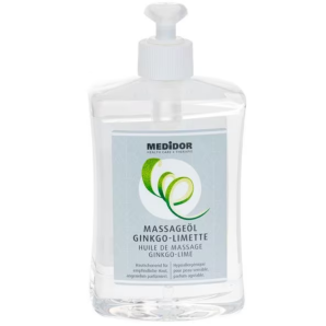 MEDiDOR Massageöl Ginkgo-Limette mit Dosierspender (500ml)