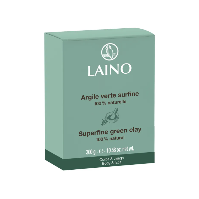 LAINO Grüne feine Tonerde, 100% natürlich (300g)