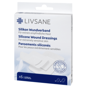 Livsane Silikon-Wundverband ultra-sensitive (6 Stk)