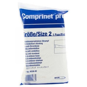 Comprinet pro Thrombosis prophylaxis stocking A-G size 2 long white (1 pair)